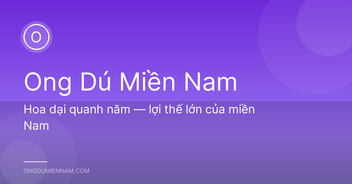 Hoa dại quanh năm — lợi thế lớn của miền Nam