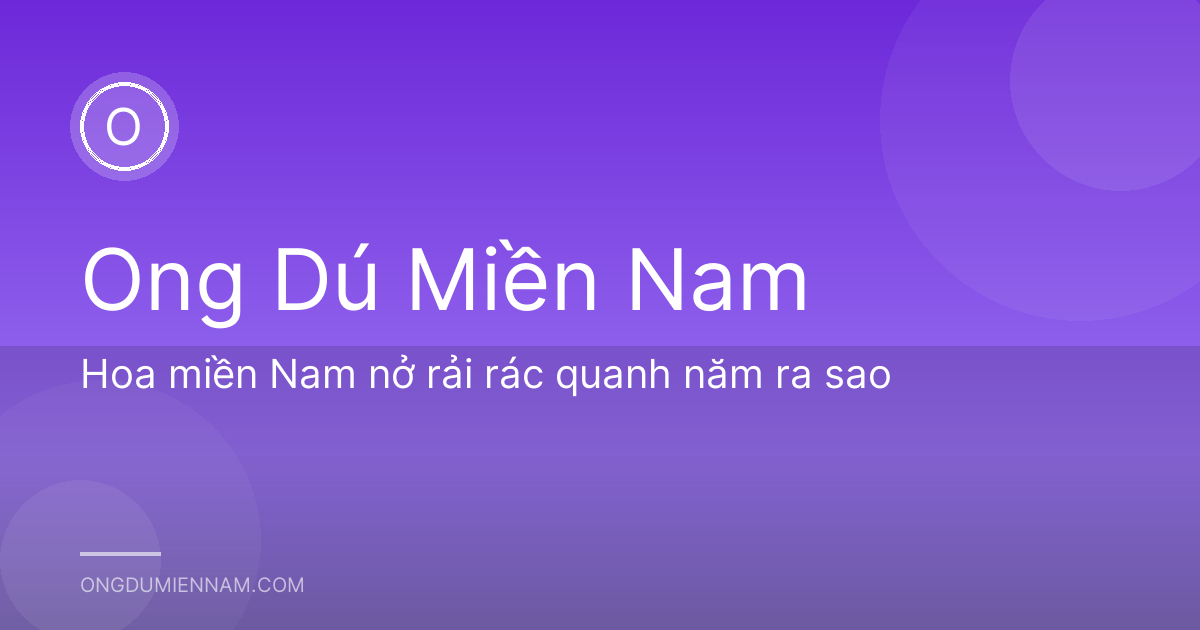 Hoa miền Nam nở rải rác quanh năm ra sao