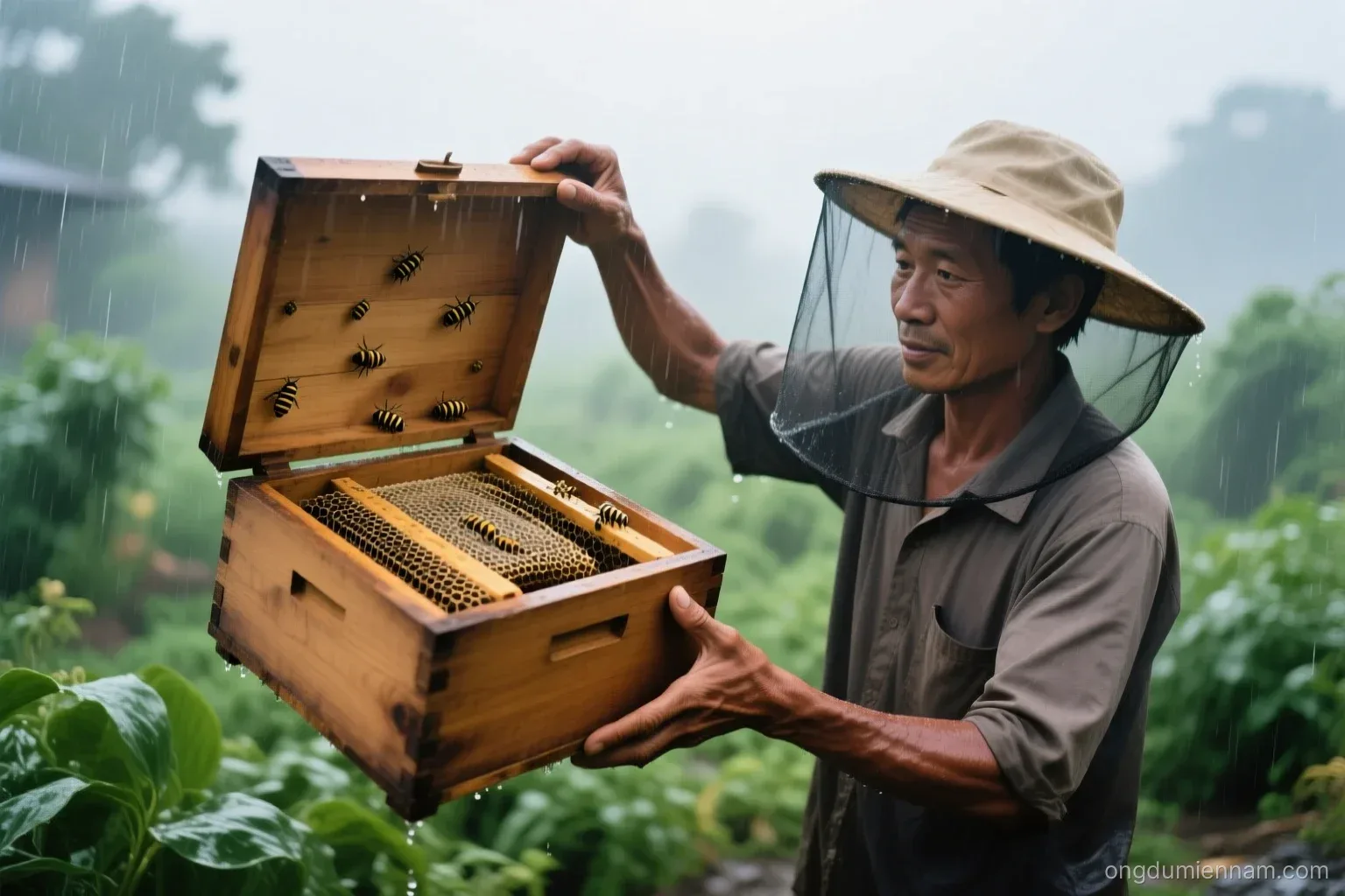 Mưa đầu mùa tháng 5 miền Nam: ong dú làm gì sau trận đầu